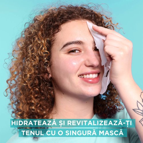 Skin Naturals Masca servetel cu aloe vera si acid hialuronic