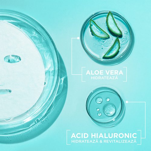 Skin Naturals Masca servetel cu aloe vera si acid hialuronic