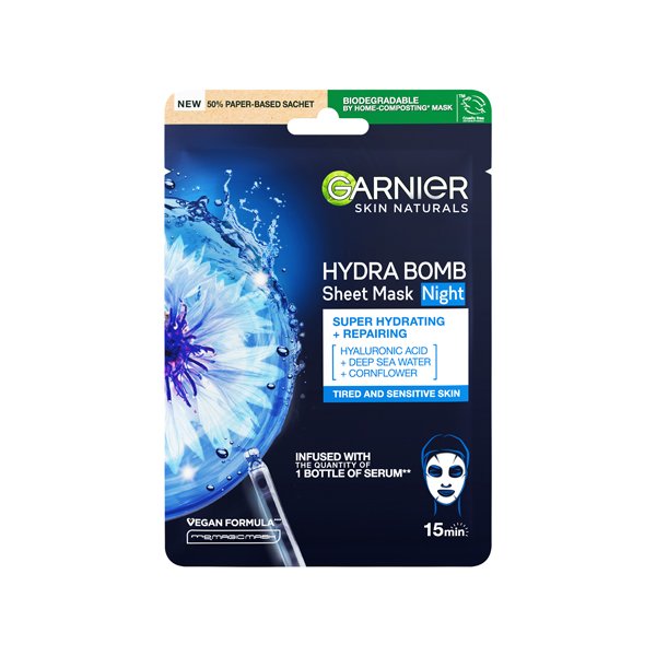 2023 Garnier SkinCare SKIN ACTIVE Hydra Bomb Mask Night PREL