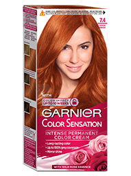 Garnier Color Sensation vopsea de par permanenta, 7.4 Blond Aramiu Inchis