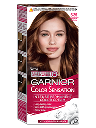 Garnier Color Sensation vopsea de par permanenta, 5.35 Cinnamon brown