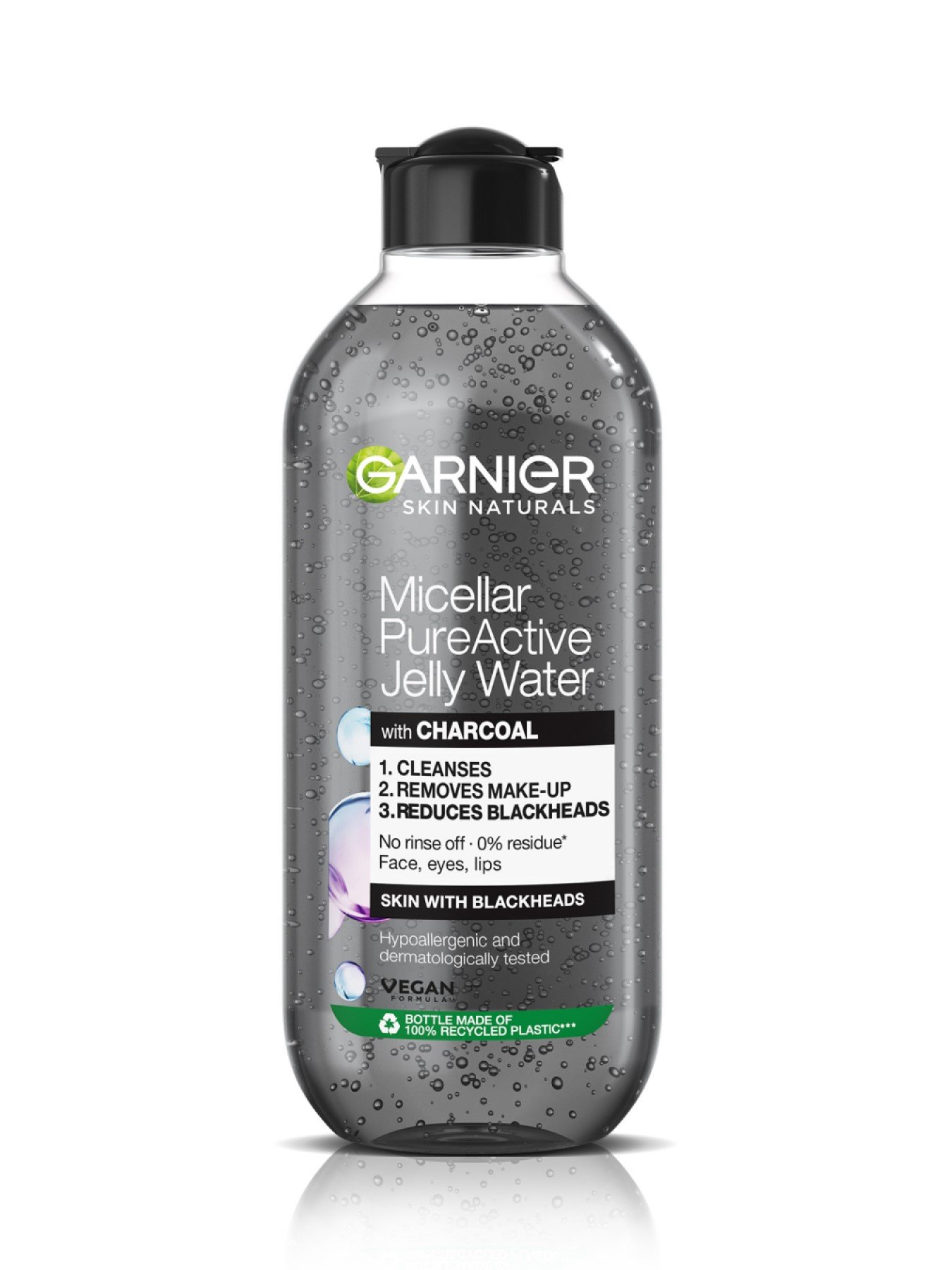 Apa micelara cu textura de gel imbogatita acid salicilic si carbune activ Garnier Pure Active