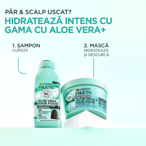 Masca Fructis Hair Food Aloe Vera pentru scalp si par uscat