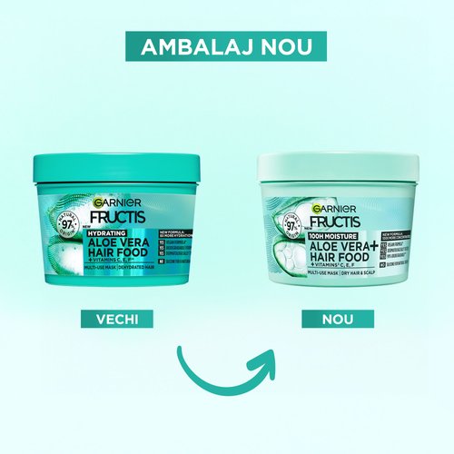 Masca Fructis Hair Food Aloe Vera pentru scalp si par uscat